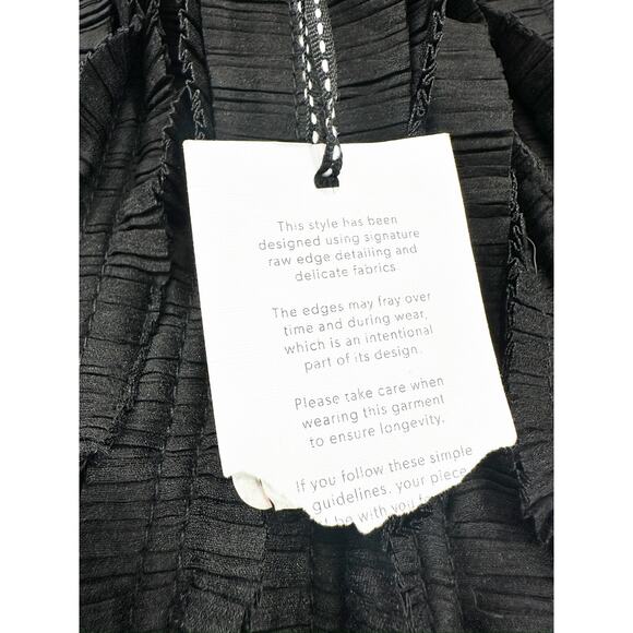 Aje Hybrid Pleated Linen Blend Strapless A-Line Mini Dress Size 6 NWT - Picture 8 of 9